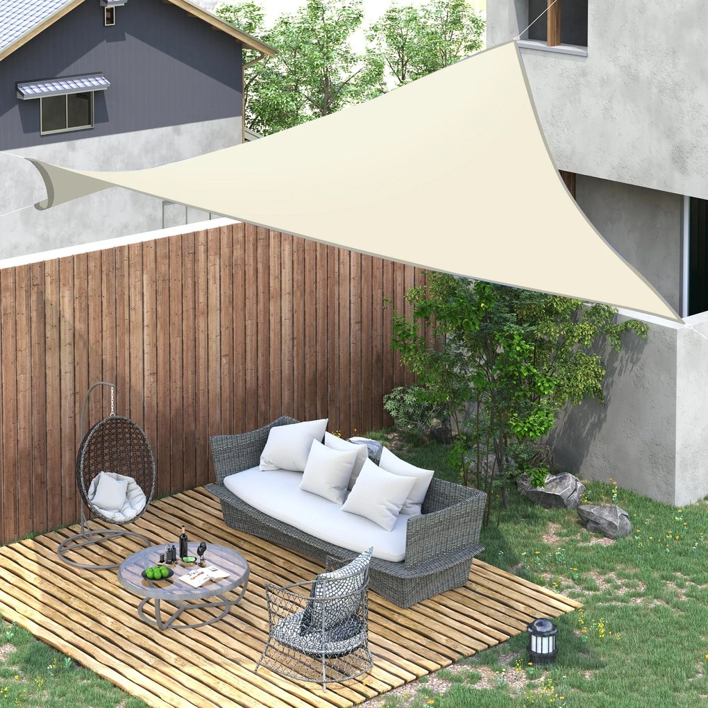 Vela de Sombra Quadrado 3x3 m Toldo Vela de Poliéster com Proteção UV