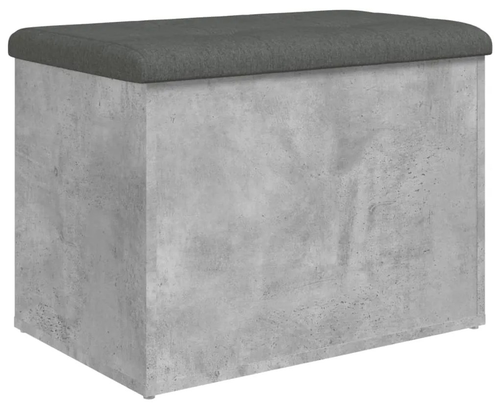 Banco de arrumação 62x42x45cm derivados madeira cinzento sonoma
