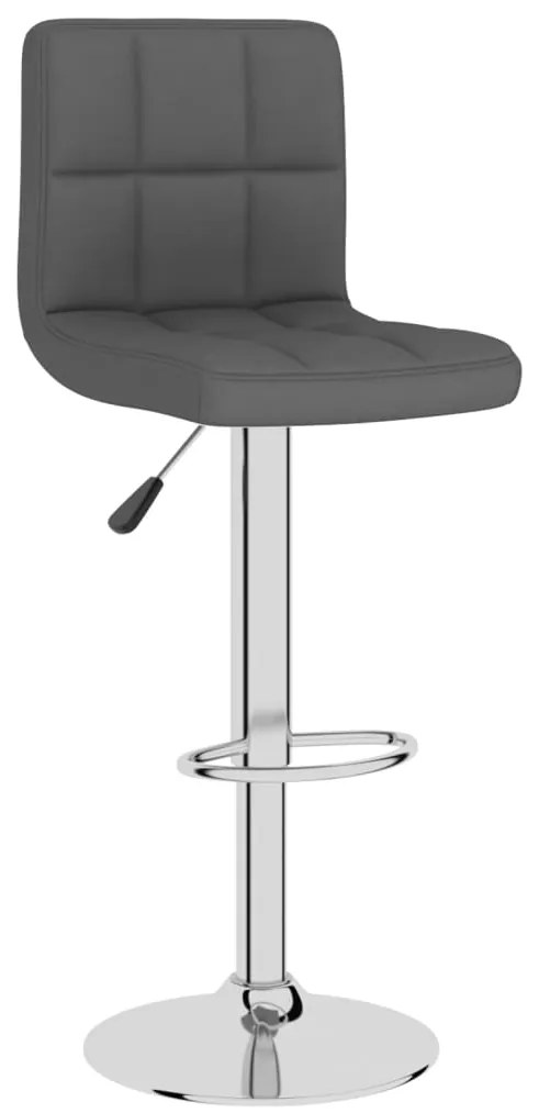 Bancos de bar 2 pcs tecido cinzento-escuro