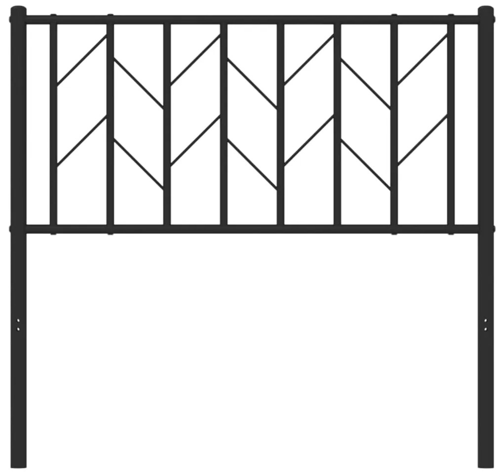 Cabeceira de cama 90 cm metal preto