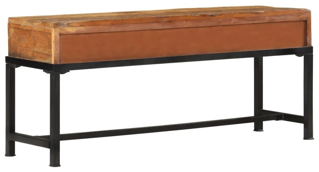 Móvel de TV 110x30x46 cm madeira recuperada maciça