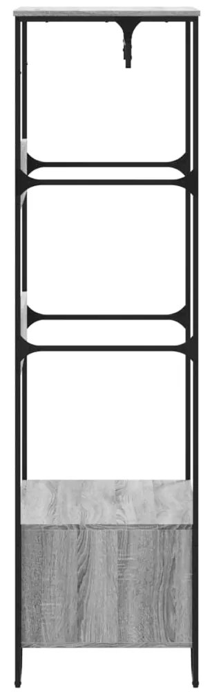 Roupeiro 90x50x180 cm derivados de madeira cinzento sonoma