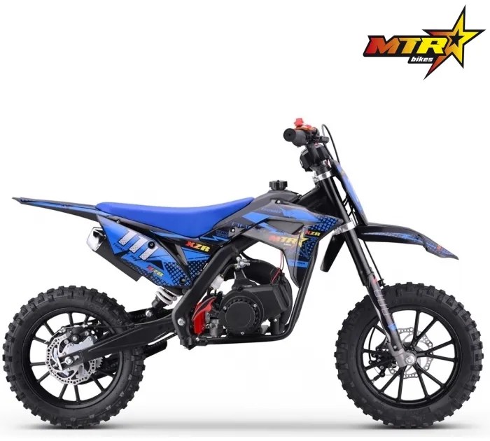 Mini Moto Infantil Gasolina 50 CC MTR Minicross XZR 2025 C/ Limitador Azul