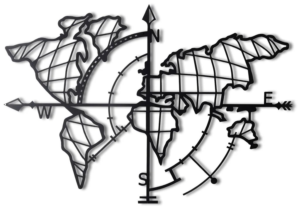 Acessório Decorativo de Parede Mt-04 – Preto – 65 x 95 cm
