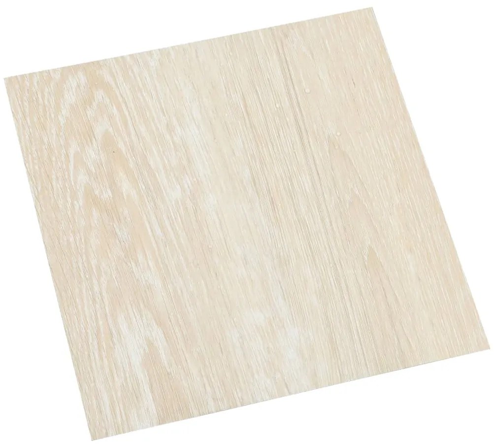 Tábuas de soalho autoadesivas 55 pcs 5,11 m² PVC bege