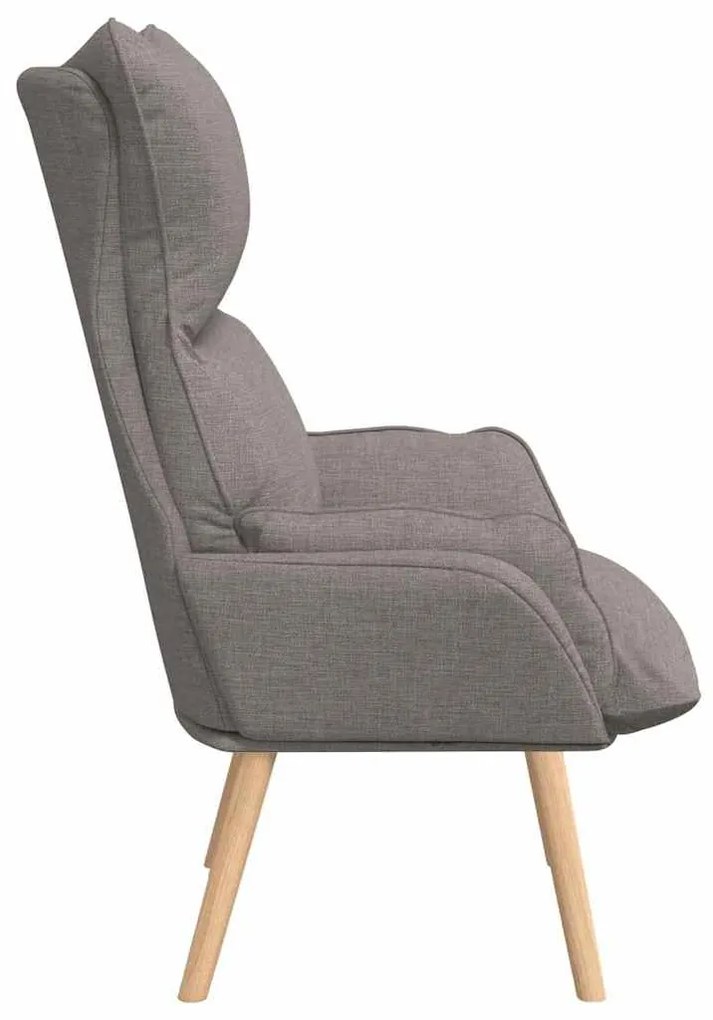 Poltrona Relaxante vidaXL em Tecido Taupe