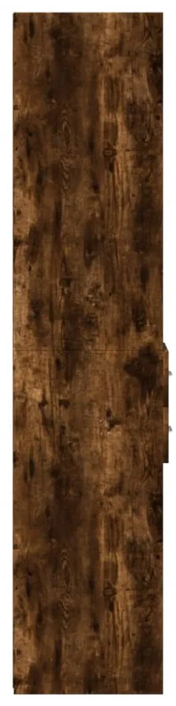 Armário alto 30x42,5x185cm derivados de madeira carvalho fumado