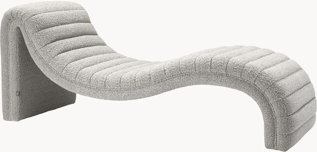 Chaise longue em bouclé Pioneer