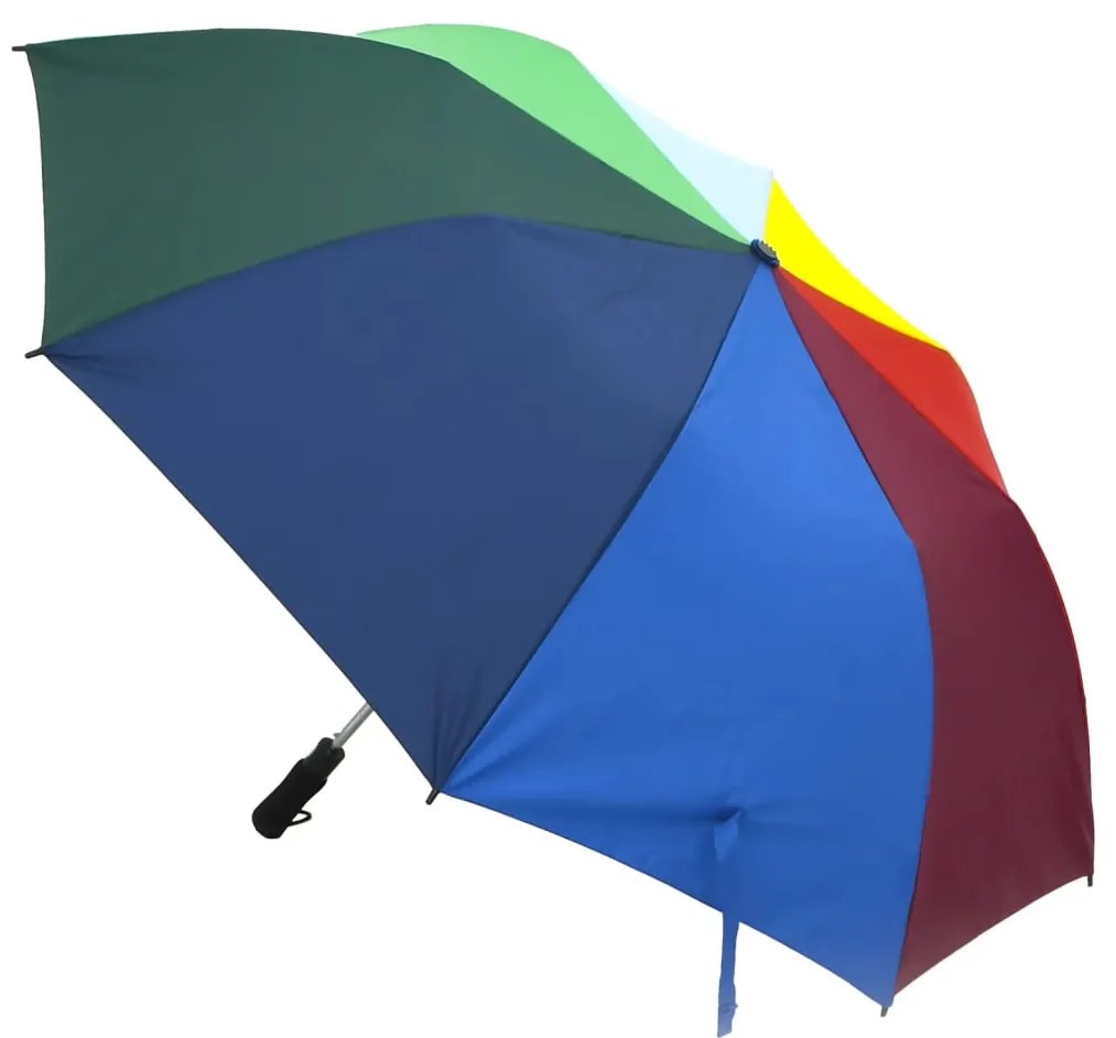 Guarda-chuva dobrável automático 124 cm multicor