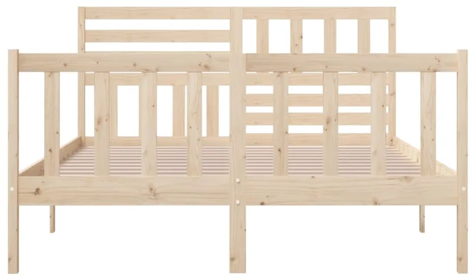 Estrutura de cama king size 150x200 cm madeira maciça