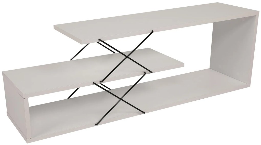 Móvel de TV Zigzag – Branco – 120 cm x 40 cm x 30 cm