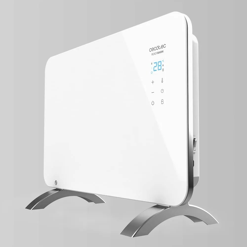 Aquecedor Convetor ReadyWarm 6650 Crystal Connection WiFi, 1000 W, termostato regulável, temporizador, suporte de pé, proteção sobreaquecimento, branc