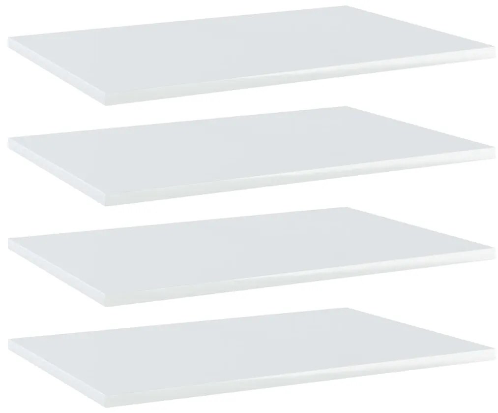 vidaXL Prateleiras para estante 4 pcs derivados de madeira branco