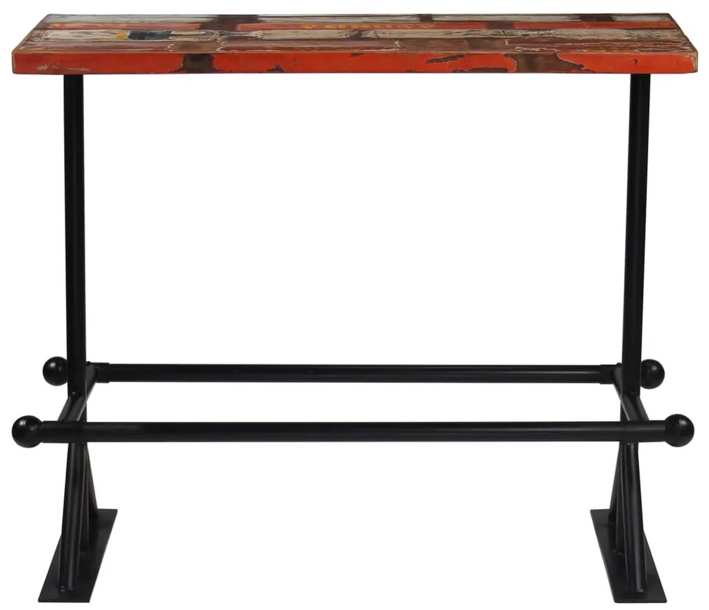 Conjunto de bar 5 pcs madeira recuperada maciça multicor