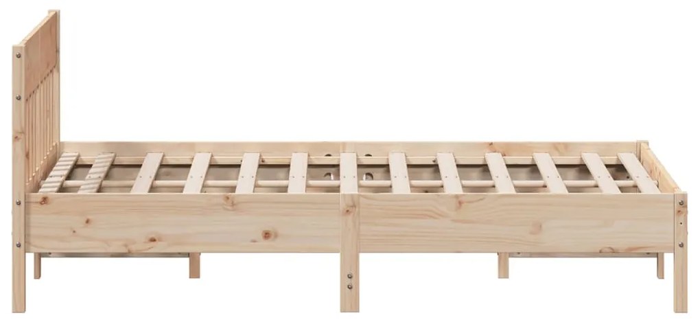 Cama sem colchão 140x200 cm madeira de pinho maciça