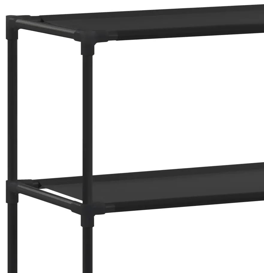 Estante com 3 prateleiras p/ casa de banho 53x28x169 cm preto