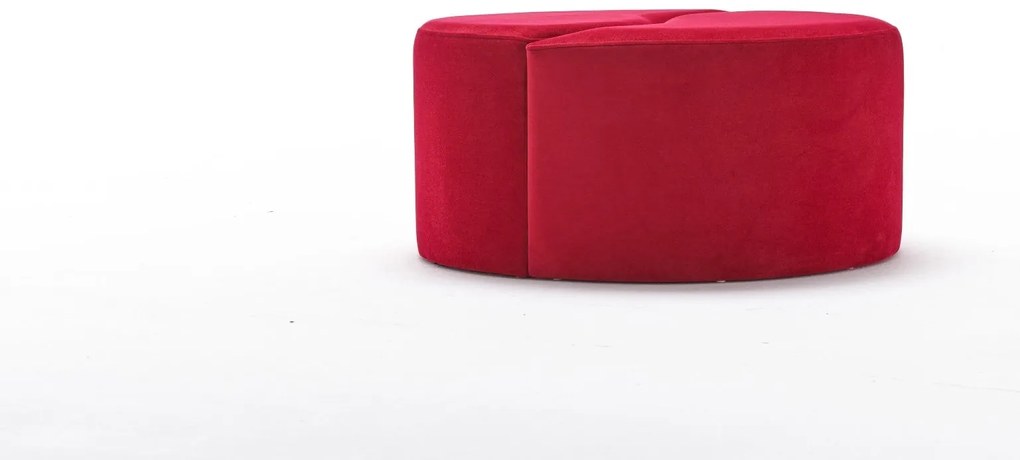 Pouffe Alis Puf – Vermelho – 80x40x80 cm