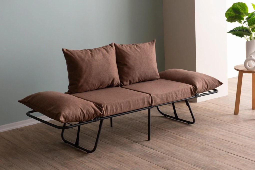 ****

Sofá-Cama de 2 Lugares Viper – Castanho Claro – 150 cm x 78 cm x