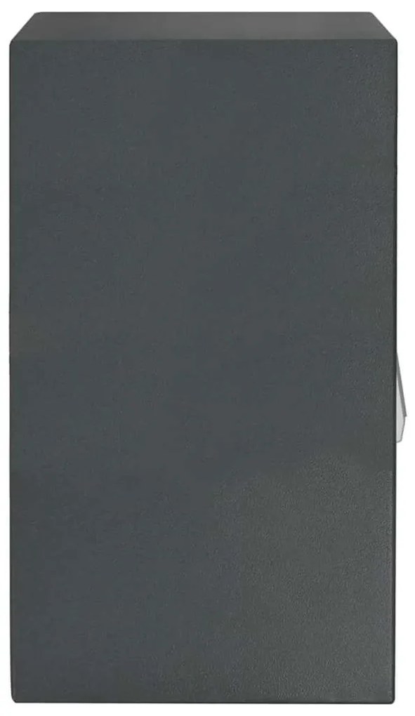 Cofre Digital Eletrónico com Prateleira Cinza Escuro 40x35x60 cm Aço
