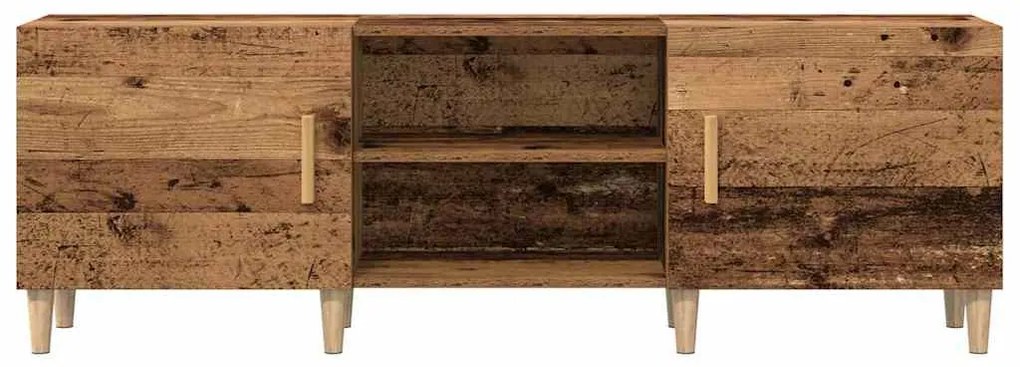 Estante para TV vidaXL Madeira Velha 150x30x50 cm Madeira de Engenhari