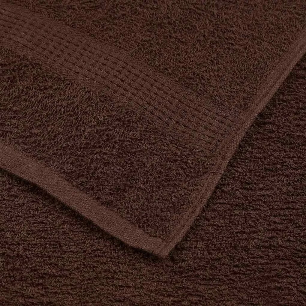 Toalhas de banho 10 pcs 100x150 cm 360gsm 100% algodão castanho