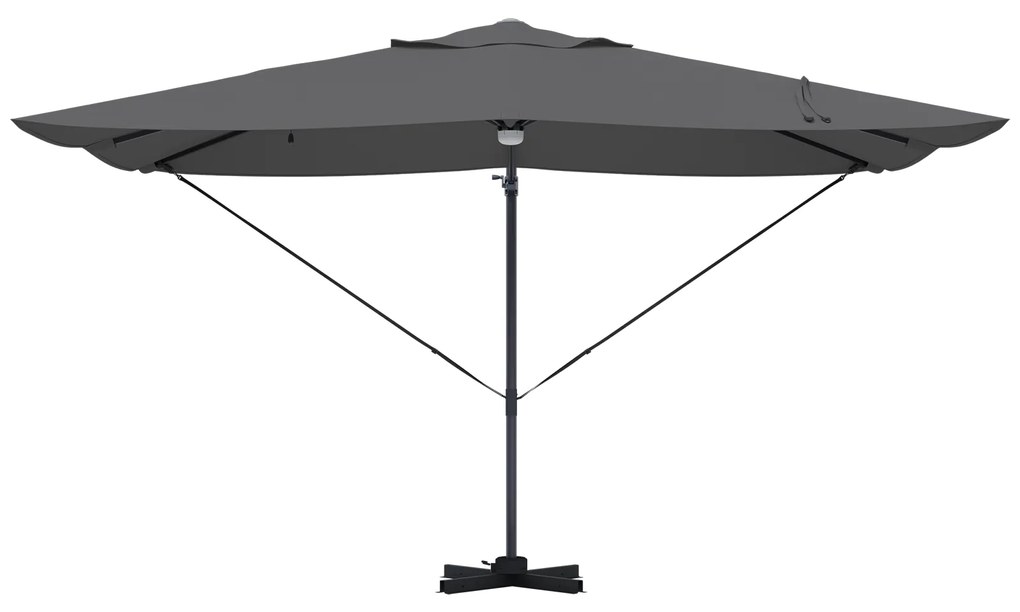 Guarda-sol de Braço Articulado - Antracite Antracite Poliéster