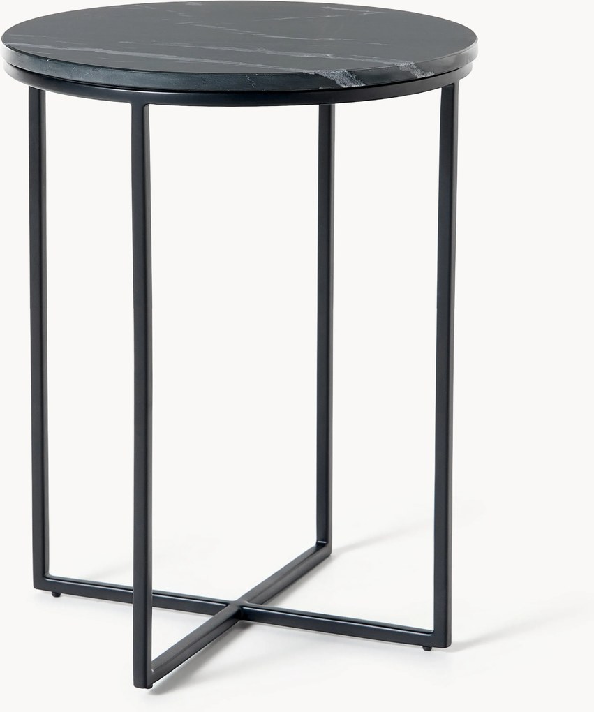 Mesa de apoio redonda em mármore Alys