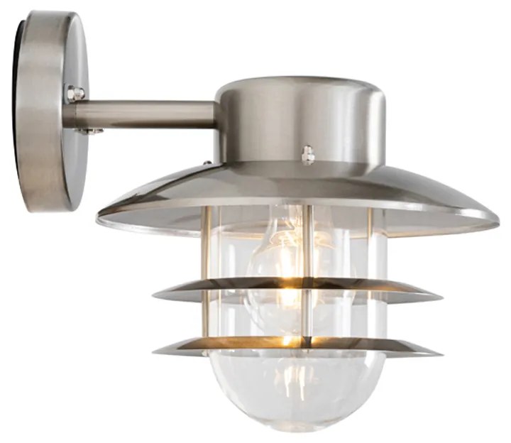 Candeeiro de parede industrial em aço IP44 - Shell