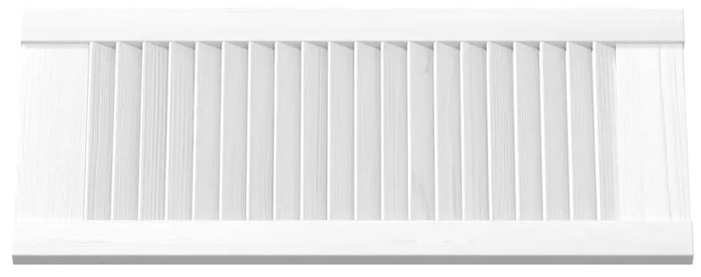 Portas de armário 2 pcs design de persiana 69x29,5 cm branco