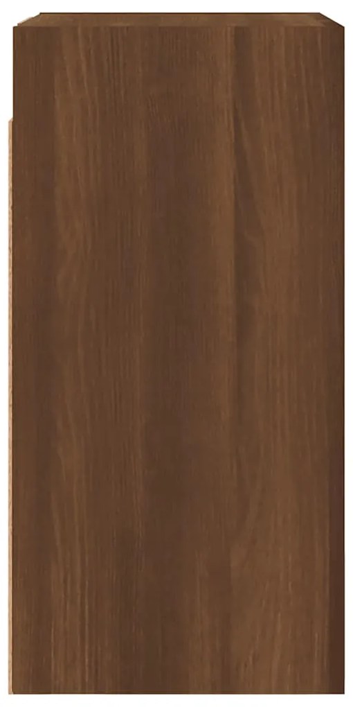 Móveis de TV 2 pcs 30,5x30x60 cm madeira cor carvalho castanho