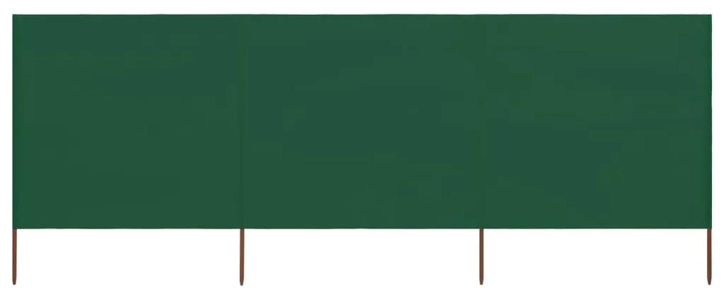 Para-vento com 3 painéis em tecido 400x80 cm verde