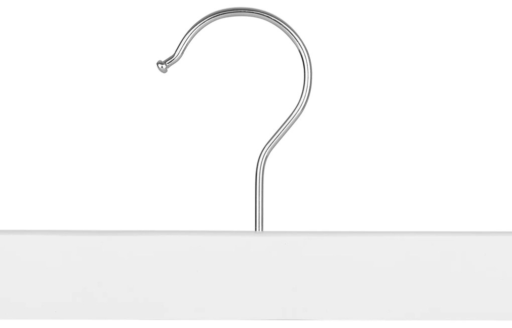 Cabides para calças de 8 unidades 35,5 x 16,2 cm branco