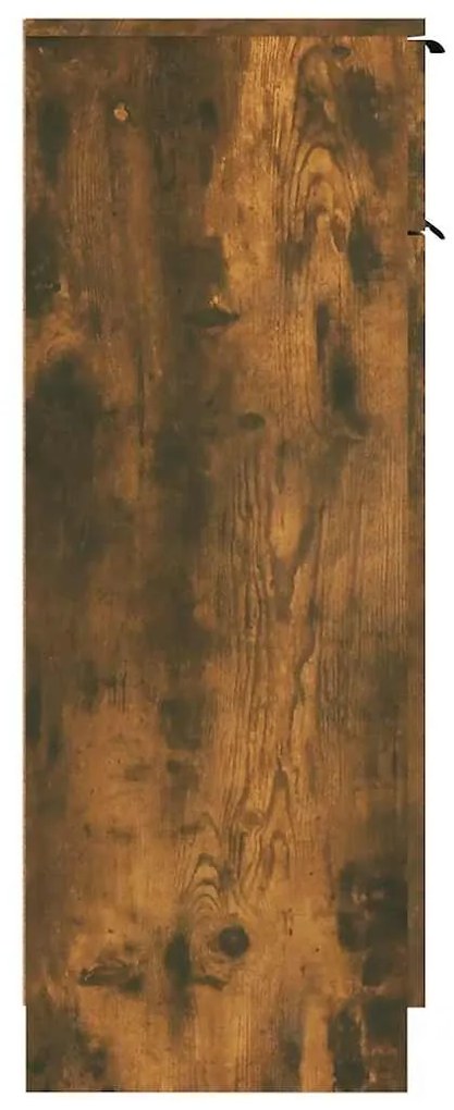 Armário de casa de banho 32x34x90 cm madeira carvalho fumado