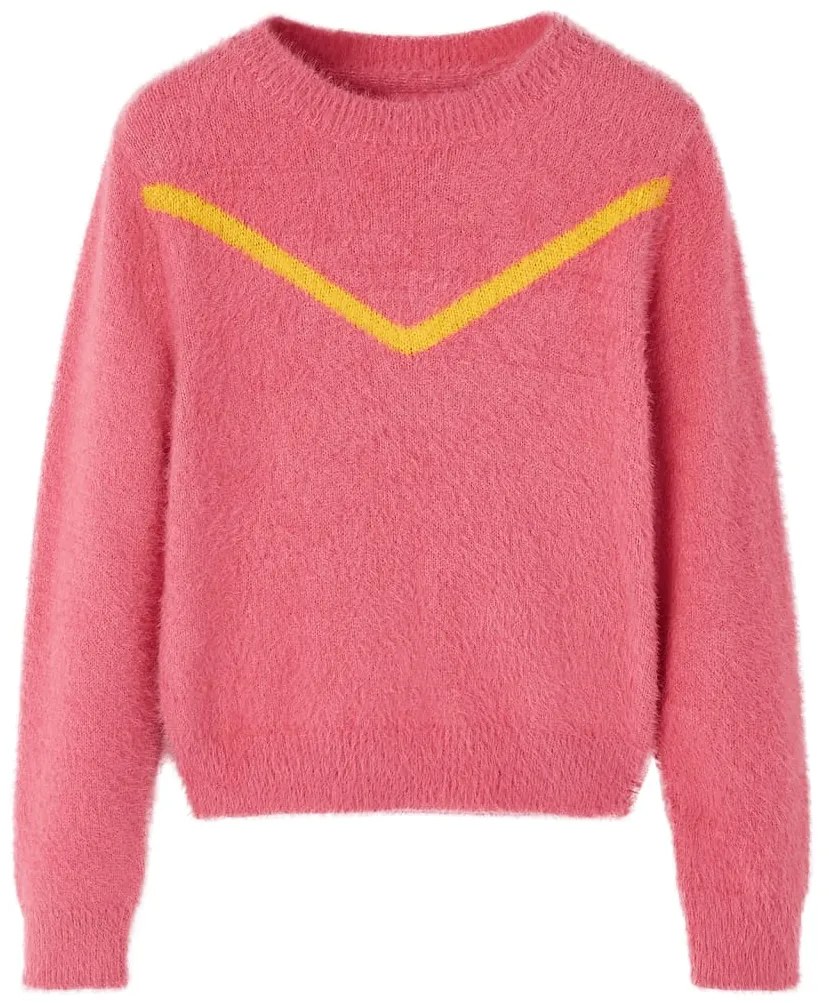 Camisola de malha para criança rosa-velho 104