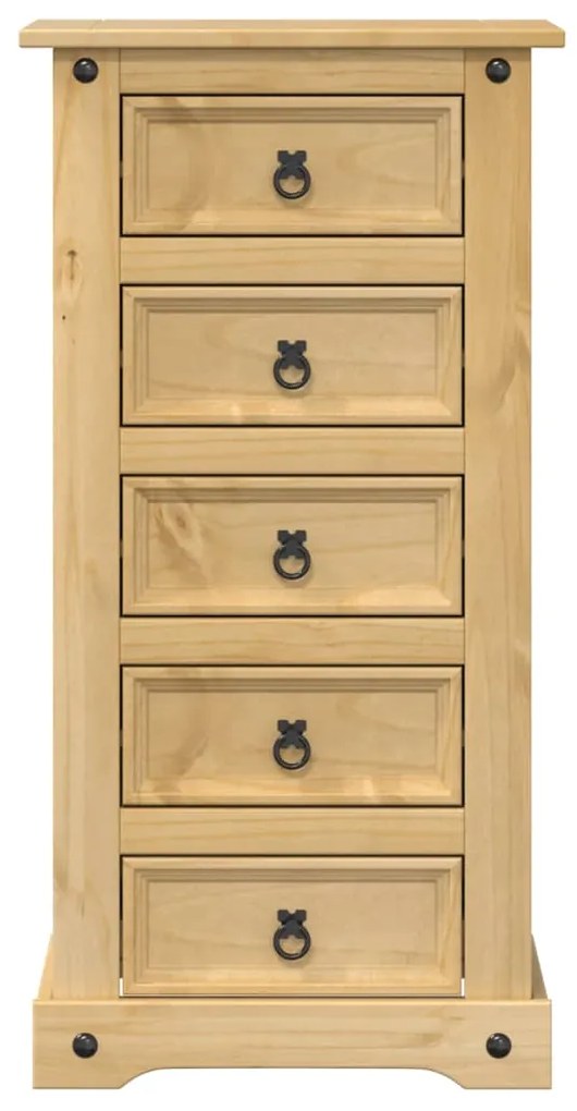 Mesa de cabeceira Corona 53x39x103 cm madeira de pinho maciça