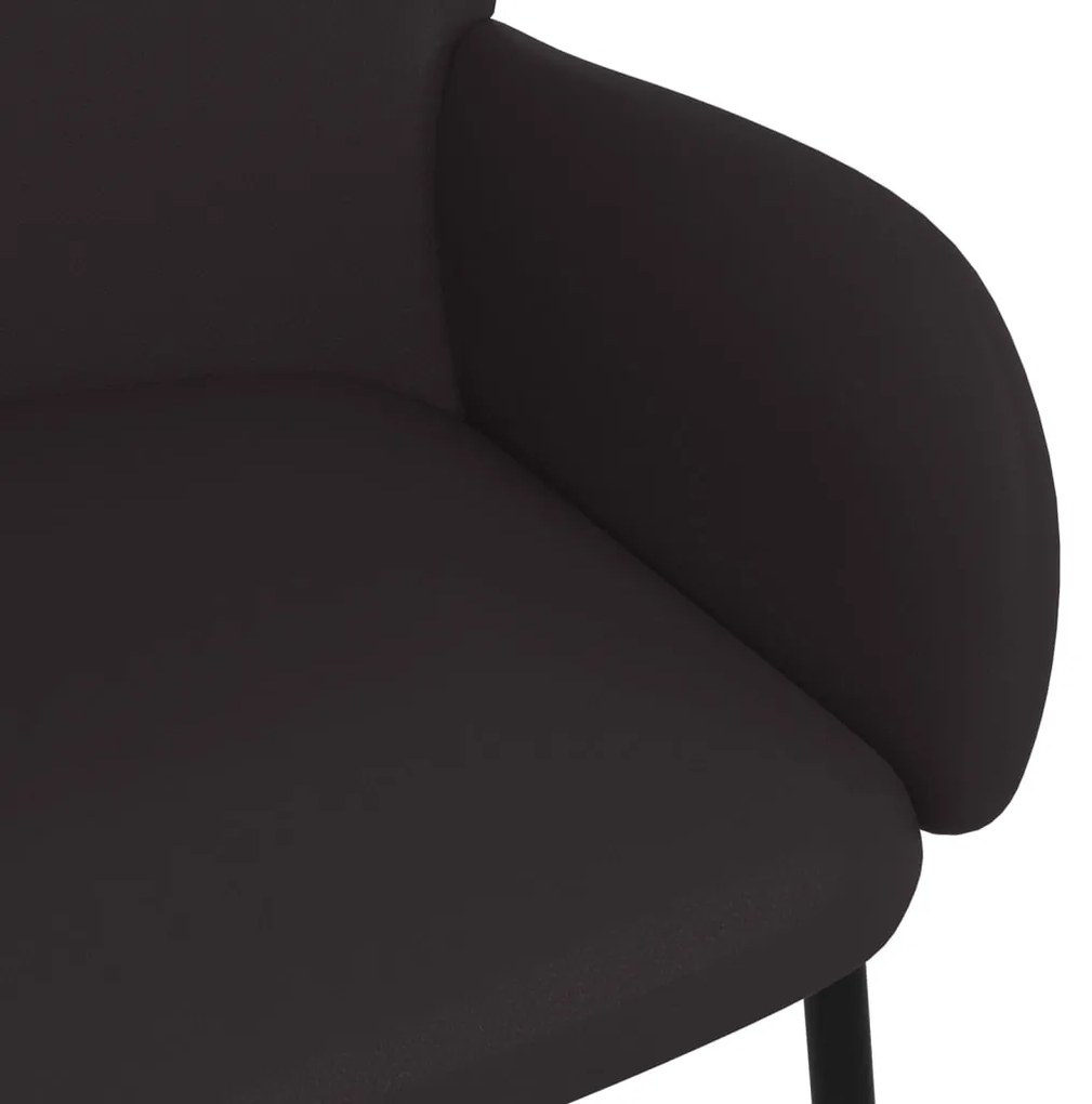 Cadeiras de jantar 2 pcs couro artificial preto