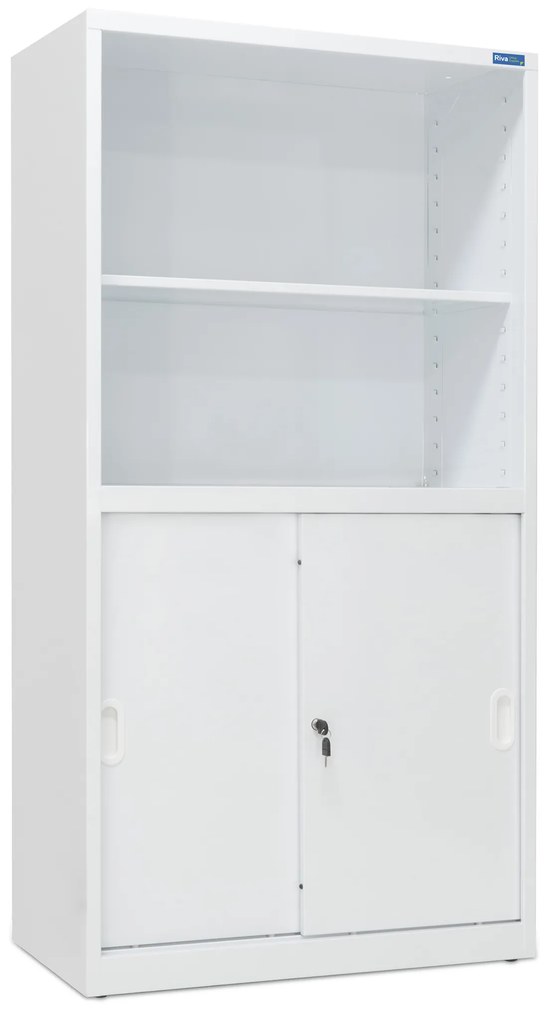 Armário Misto Metálico 1540x800x420mm com Portas de Correr – IND Branco
