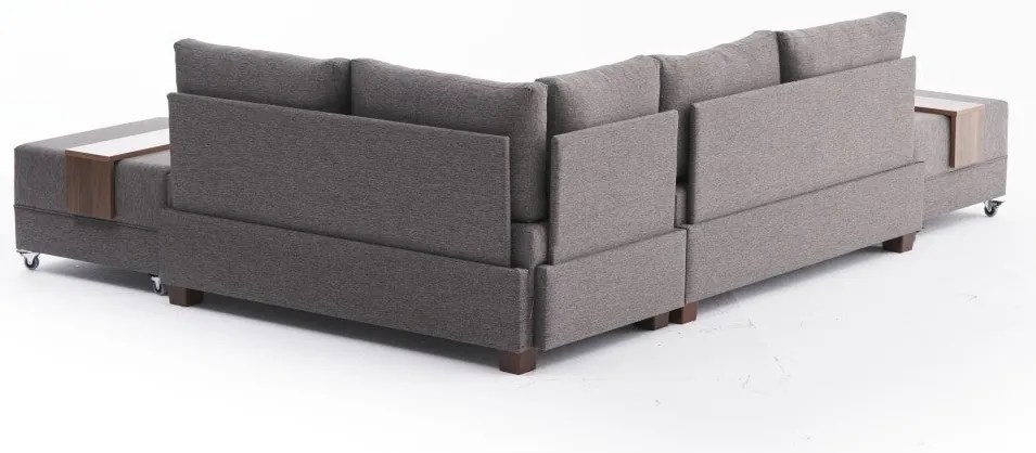 Sofá-Cama de Canto Fly – Castanho – 210x70x280 cm