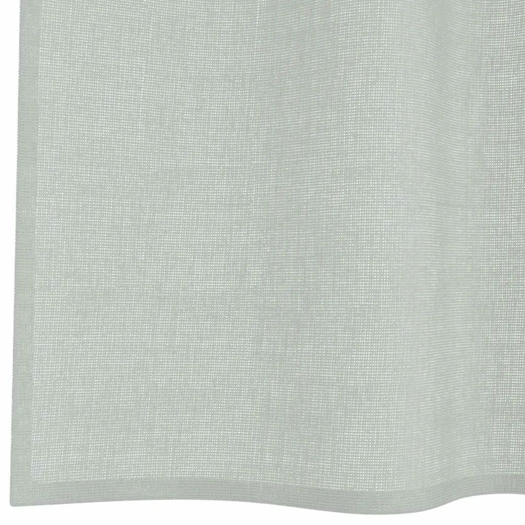 Cortinas de voile com ilhós 2 pcs cinzento-claro 140x260 cm