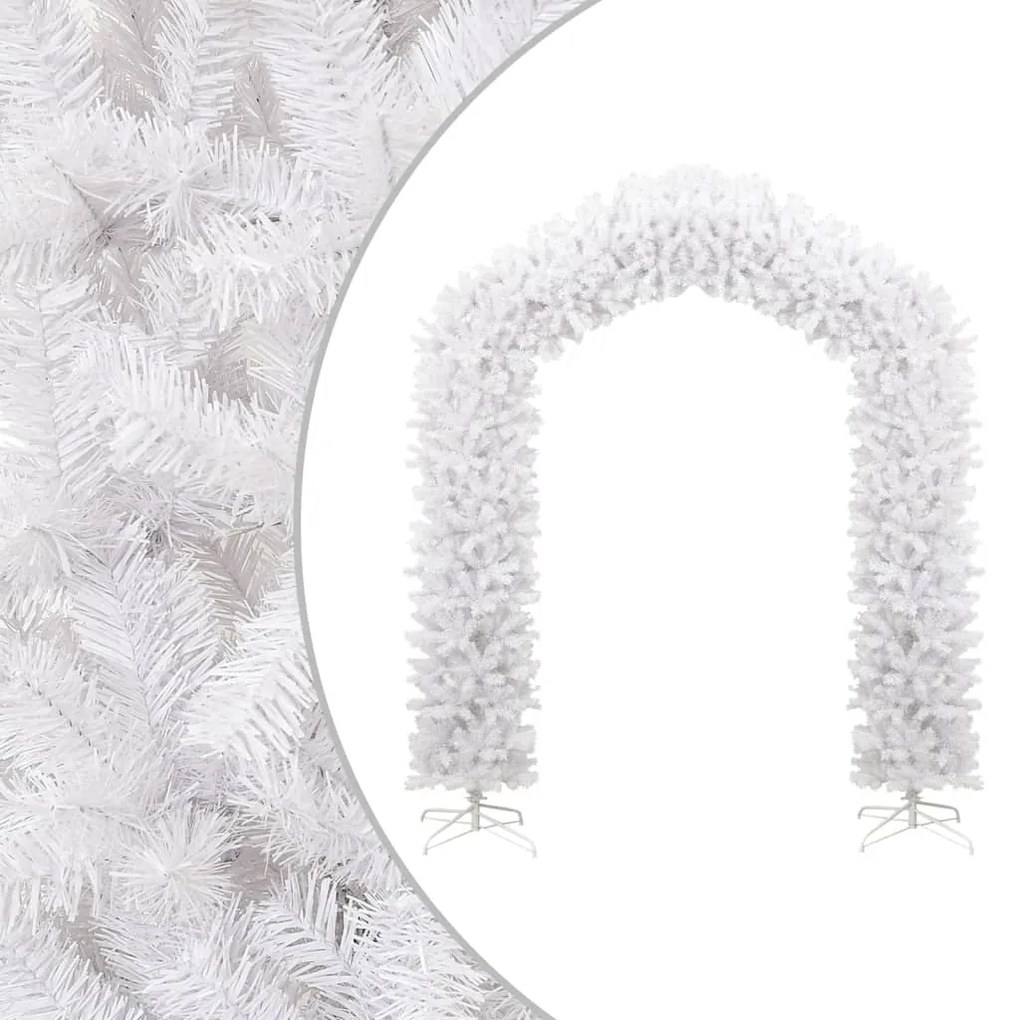 345093 vidaXL Grinalda de Natal 270 cm branco