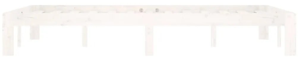 Estrutura de cama 120x200 cm pinho maciço branco