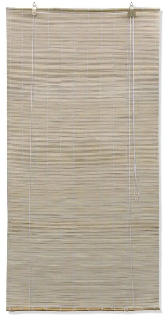 Estores de rolo em bambu natural 4 pcs 120x160 cm