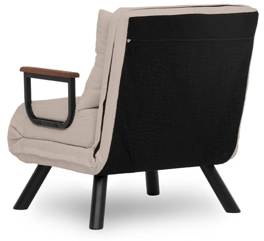 Sofá-Cama Individual Sando – Creme – 175 x 60 cm