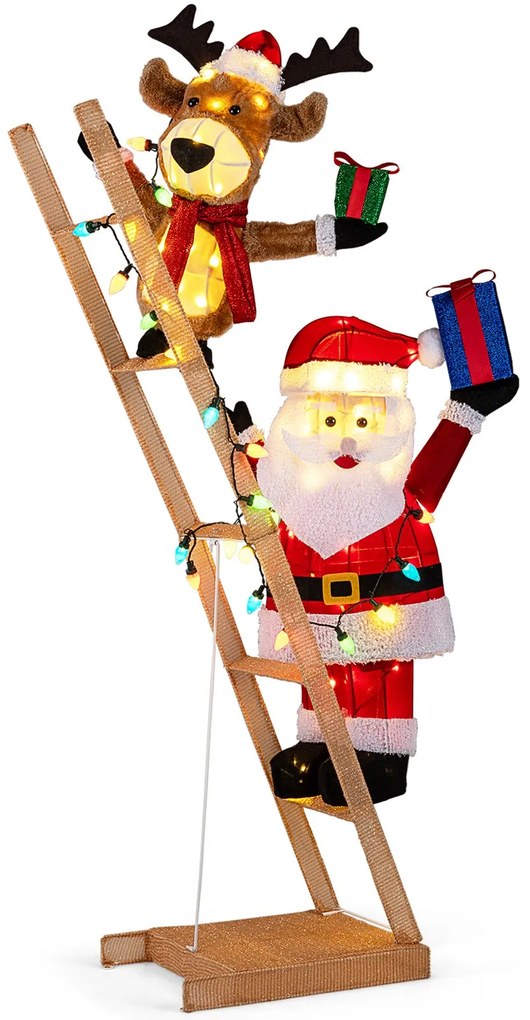 Conjunto de 3 bolas decorativas de LED para pendurar e ficar em pé bolas de LED com 435 LEDs decoração de Natal