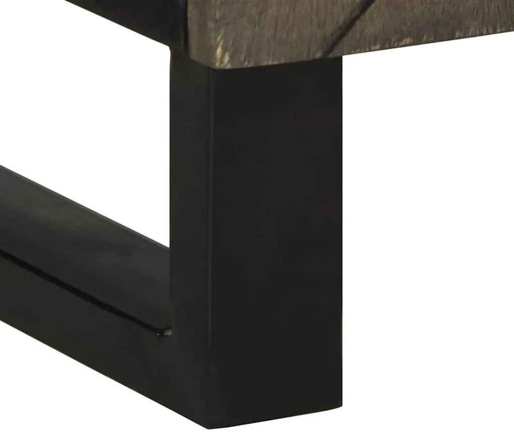 Armário de casa de banho 38x33x58 cm mangueira maciça preto