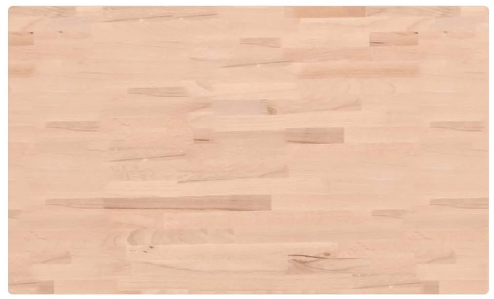 Bancada retangular 100x60x(73-99,5) cm madeira de faia maciça
