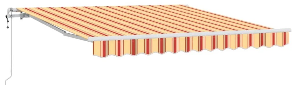 Toldo Retrátil Amarelo e laranja 300 x 250 cm amarelo e laranja