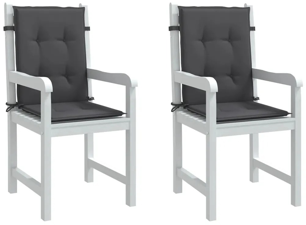 Almofadões lombares p/ cadeiras 2pcs 100x50x4cm mesclado tecido