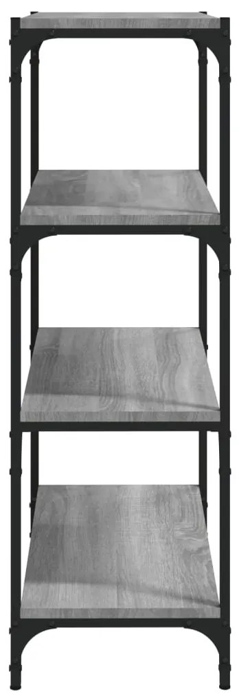Estante 60x33x100 cm derivados de madeira e aço cinza sonoma