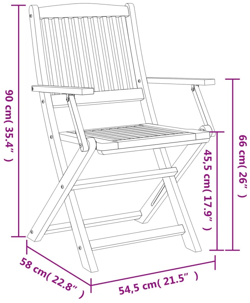 7 pcs conjunto de jantar para jardim madeira de acácia maciça
